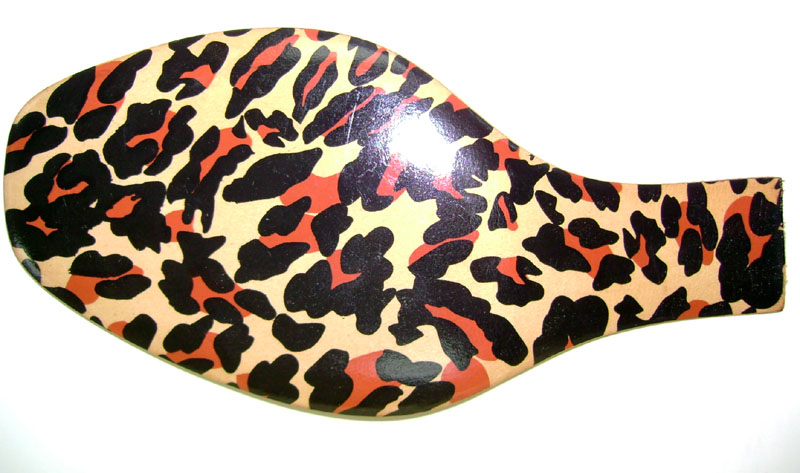 Italy leopard-grained leather sole