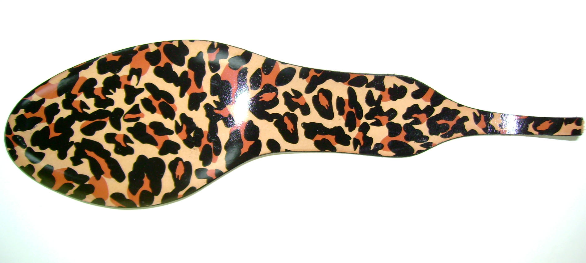 Italy leopard-grained leather sole