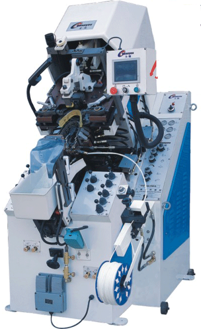QY-847MA电脑控制自动上胶节约型前帮机(九爪)