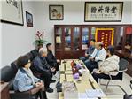 广东鞋业厂商会执行会长张满丰，显辉展览董事长谢昭忠莅临我会交流