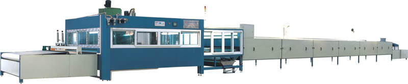 Rotary coating drying machine