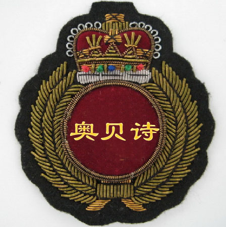 ABS - 004 wire embroider badges