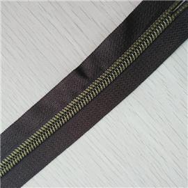 5# nylon zipper bronze teeth Jiarong factory direct smooth no fork