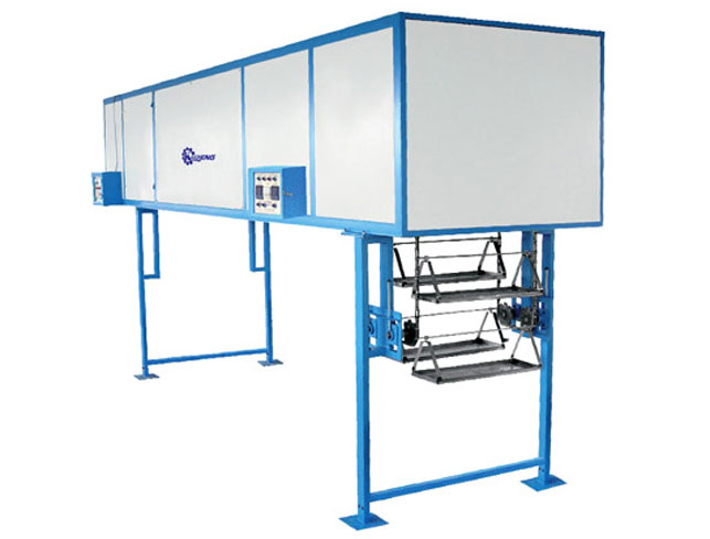 Aerial basket type refrigerating machine