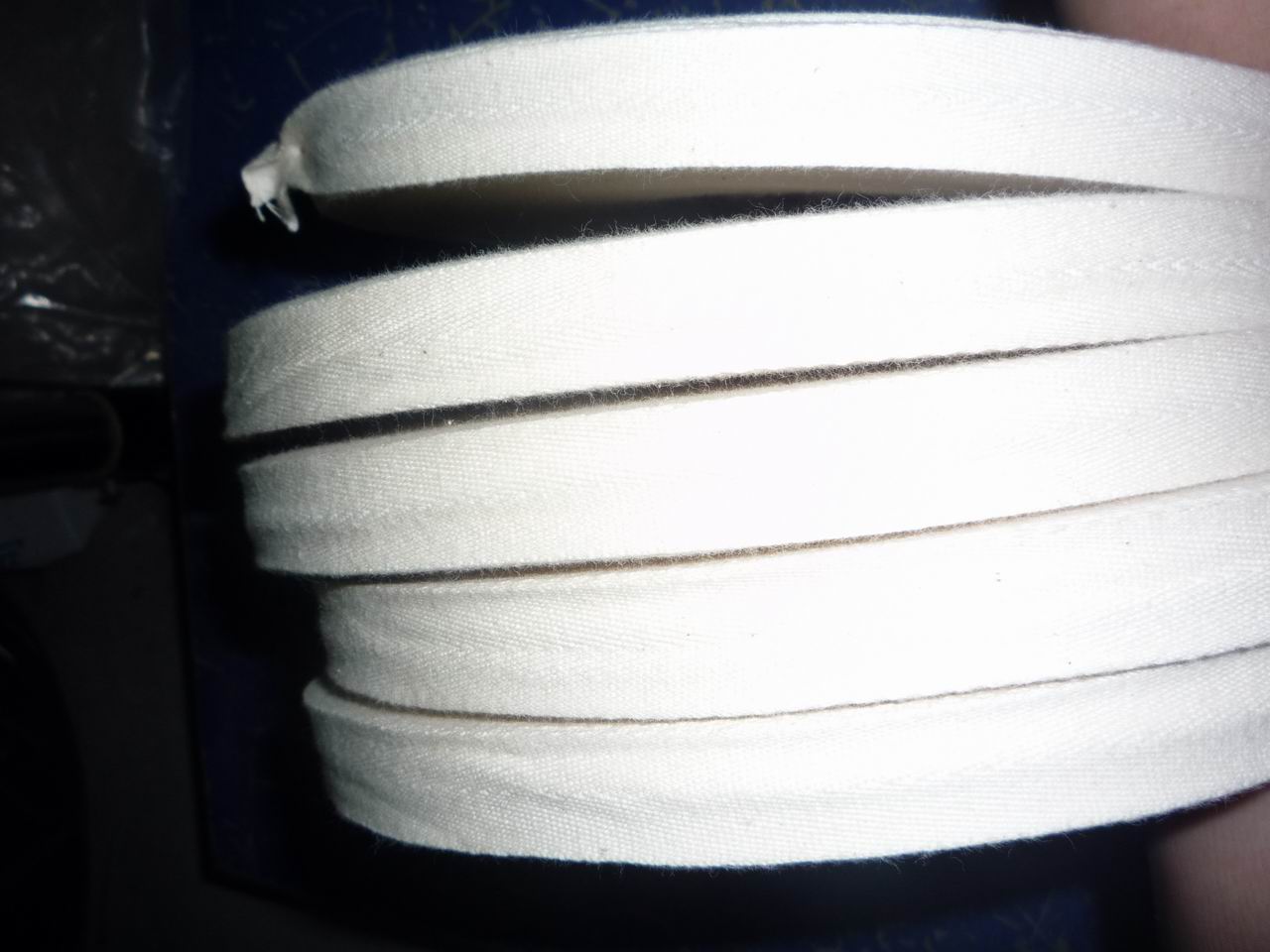 herringbone cotton fabric belt