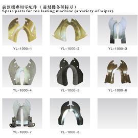 Spare parts for toe lasting machine 