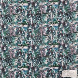 QX3752 印花布丨超纤皮革丨潜水针织面料图片