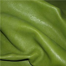 Apple green natural jilt grain cowhide