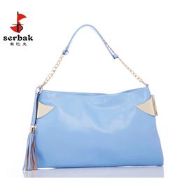 serbak woman’s fashion messenger bag/handbag, soft leather casual bag