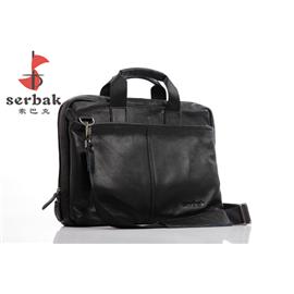 Serbak man’s black business bag/ handbag/ briefcase bag, dual-use bag