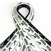 批发带、绳、线 黑白印花扁形懒人鞋带 可按要求定制图片
