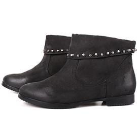 女靴XO002-黑色安强鞋样设计  时尚女靴
