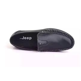 Jeep正品头层牛皮套脚休闲男鞋