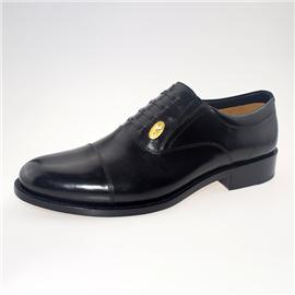 【伯昇】男士商务正装皮鞋 时尚大气 圆头防滑 黑色图片