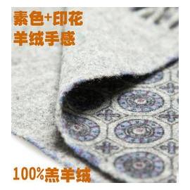 内蒙古厂家批发 男款羊绒手感粗纺加厚印花羔羊绒围巾