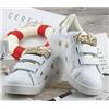 PASS CODE 2017新款童鞋三搭带小白鞋金色和银色粘贴童鞋儿童板鞋图片