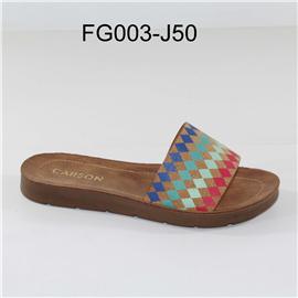 家新FG003-J50 BLUE&RED女士凉鞋 