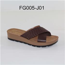 家新FG005-J01 DK.BROWN女士凉鞋