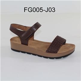 家新FG005-J03 DK.BROWN女士凉鞋