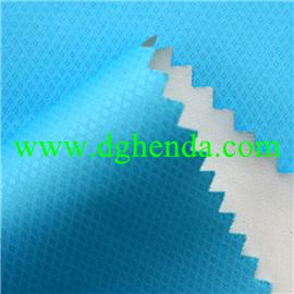 Plaid compound opalescent TPU film, hot melt adhesive compound and constant cloth