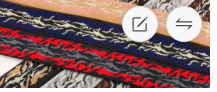 鸿亿织带 | PU包花边弹力松紧带&民族风印花条纹织带：颜色丰富，可满足不同需求