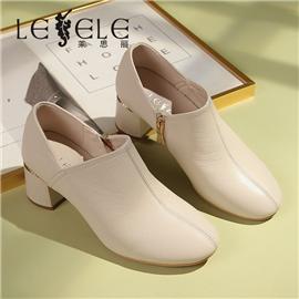 LESELE|Deep mouth single shoes thick heels women's shoes fashion work shoes la6941