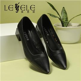 LESELE|Shallow mouth leather women's single shoes low heel | la6943