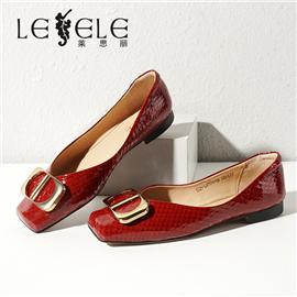 LESELE|莱思丽2022春季新款时尚优雅牛皮橡胶底时装鞋LA7874