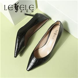 LESELE|Chinese single shoes European and American white shallow mouth women's shoes | la7097