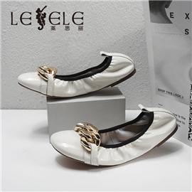LESELE|莱思丽2022春季新款舒适平稳羊皮橡胶底时装鞋LA85156