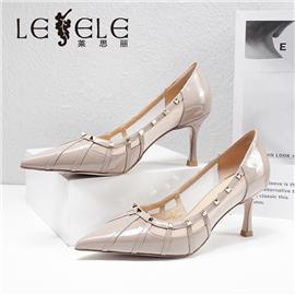 LESELE|莱思丽2022春季新款优雅复古英伦百搭漆皮时装鞋LA7488