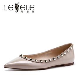 LESELE|Leather shoes, Liu Ding, pointed toe, single shoe, light mouth, lc608