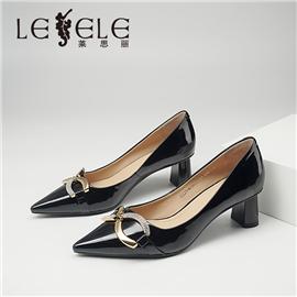 LESELE|莱思丽2021秋季新款复古英伦漆皮橡胶底时装鞋MA90081