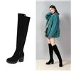 LESELE|莱思丽冬季新款时尚优雅牛猄女鞋 圆头粗高跟女长靴LD4039图片
