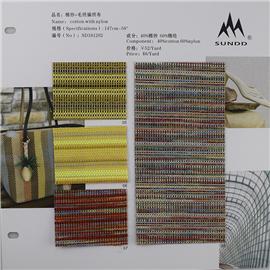 棉纱+毛织编织布