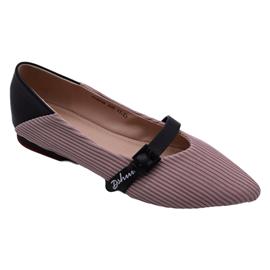 戴斯威袋鼠软鞋|408032黑粉色飞织跟鞋