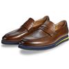 All true head leather pigskin EVA rubber large sole gentlemen's shoe g8953-h1
