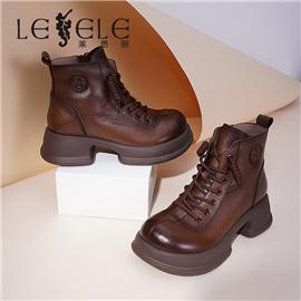 LESELE|萊思麗2022冬季新款時尚百搭厚底馬丁靴LD10547