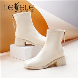 LESELE|萊思麗2022冬季新款時尚百搭中筒裸靴LD10531