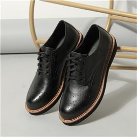 LESELE|Pointy casual leather shoes tooling women's single shoes (la7207)