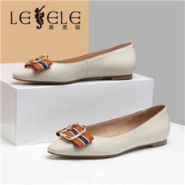 LESELE|Fairyland small leather shoes women's low heel small heel shoes pointed shoes la5940