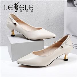 LESELE|莱思丽2021春季新款优雅时尚牛皮橡胶底时装鞋LA7499