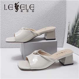 LESELE|萊思麗2022夏季新款時尚優雅柔軟真皮女涼鞋 LB7824