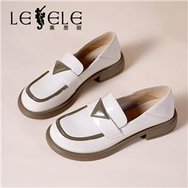 LESELE|萊思麗2022秋季新款時尚圓頭樂福鞋LC10512
