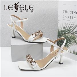 LESELE|萊思麗2022夏季新款真皮柔軟親膚時尚女涼鞋 LB7908