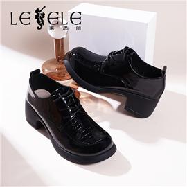 LESELE|莱思丽2022秋季新款时尚复古英伦风单鞋LC10505
