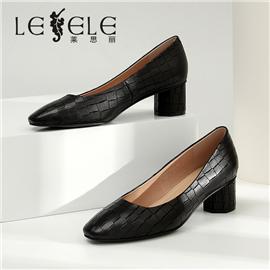 LESELE|Comfortable and versatile single shoes thick heel women's shoes|LA5847