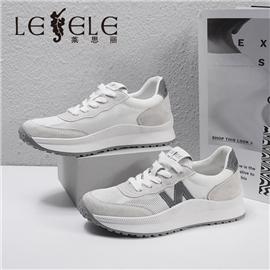 LESELE | Leslie 2022 Spring New Fashion Simple Cowhide Sports Casual Shoes LA8484