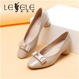 LESELE|Soft single shoes wine red patent leather with skirt|LA5848
