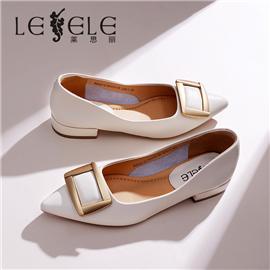 LESELE|莱思丽2022秋季新款舒适时尚尖头低跟女鞋LC10415